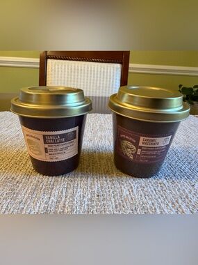 NEW Set/2 Coffee Cup Hand Poured Coffee Scented Candles